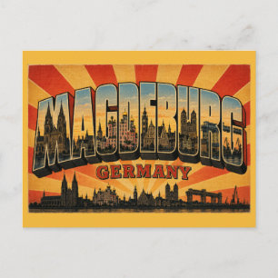Cartão Postal Catedral de Magdeburgo Alemanha