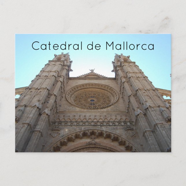 Cartão Postal Catedral de Mallorca (Frente)