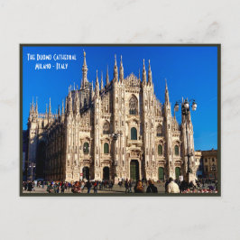 Cartão Postal Catedral de Milão Duomo - Itália