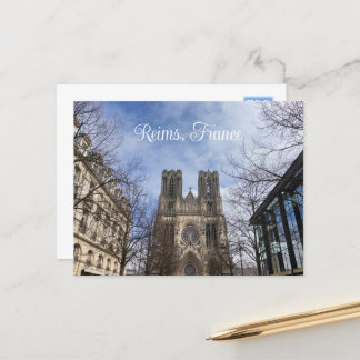 Cartão Postal Catedral de Nossa Senhora de Reims, França