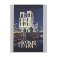 Catedral de Notre Dame Paris França Vintage