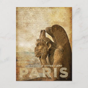 Cartão Postal Catedral de Notre Dame, Paris, le Stryga Chimera