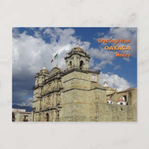 Cartão Postal Catedral de Oaxaca, México