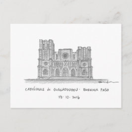 Cartão Postal Catedral de Ouagadougou, Ouagadougou, Burkina Faso