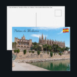 Cartão Postal Catedral de Palma de Maiorca e Almudaina<br><div class="desc">La Seu,  Catedral dos Papais noeis Maria de Palma,  e Palácio Real de La Almudaina - Palma de Maiorca,  Ilhas Baleares,  Espanha</div>