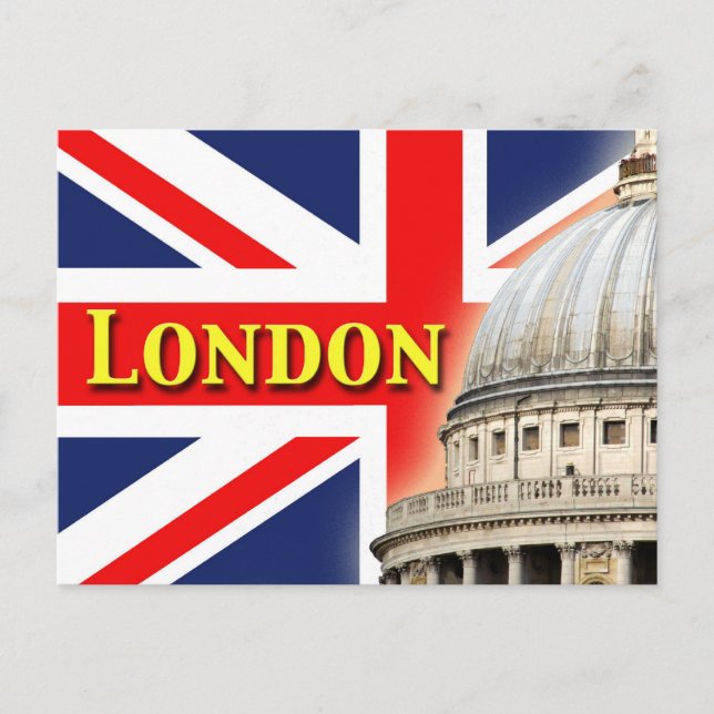 Cartão Postal Catedral de Paul, rua (Frente)