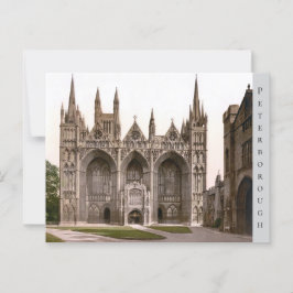 Cartão Postal Catedral de Peterborough, Inglaterra (c. 1900)