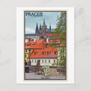 Cartão Postal Catedral de Praga - Rua Vitus