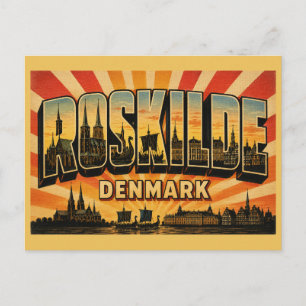 Cartão Postal Catedral de Roskilde Dinamarca