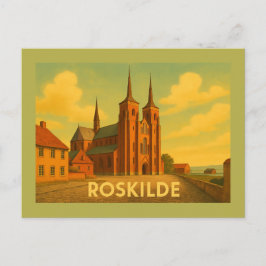 Cartão Postal Catedral de Roskilde Dinamarca