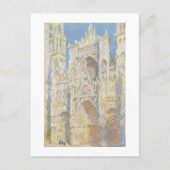 Cartão Postal Catedral de Rouen de Claude Monet, Fachada Oeste (Frente)