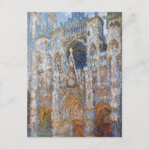 Cartão Postal Catedral de Rouen, Magia de Azul por Claude Monet
