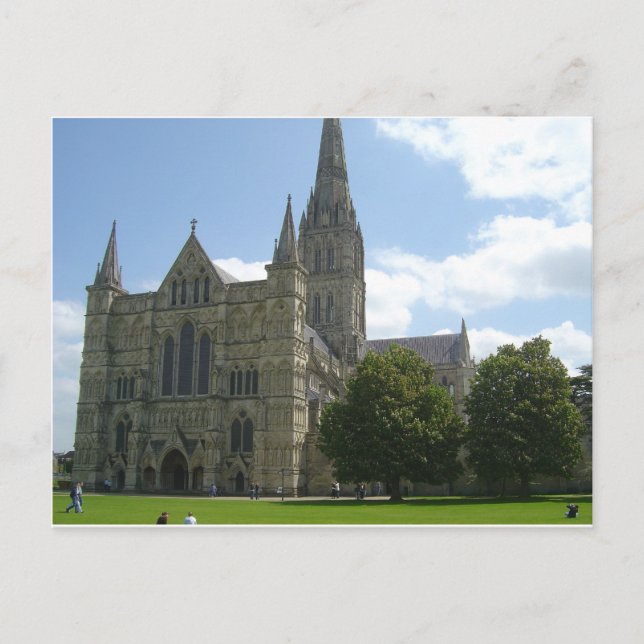 Cartão Postal Catedral de Salisbury (Frente)