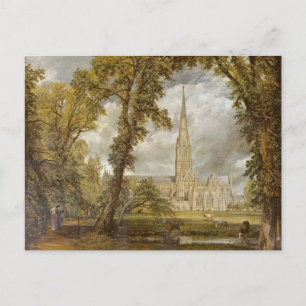 Cartão Postal Catedral de Salisbury por John Constable Postcard