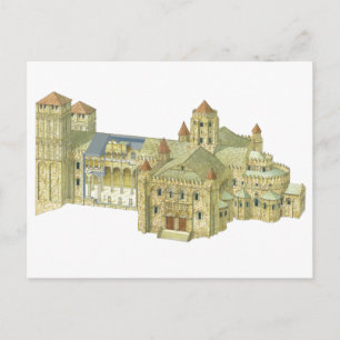 Cartão Postal Catedral de Santiago de Compostela Românica. 3