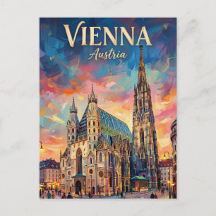Cartão Postal Catedral de Santo Estêvão Áustria