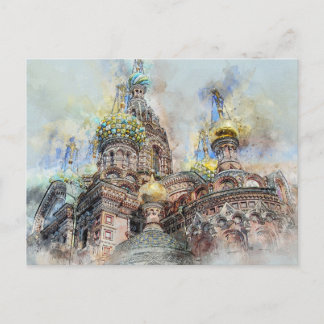 Cartão Postal Catedral de santo Petersburgo, Rússia