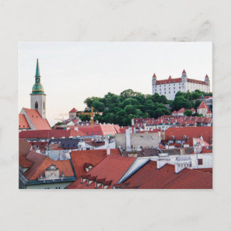Cartão Postal Catedral de São Martinho e Castelo de Bratislava