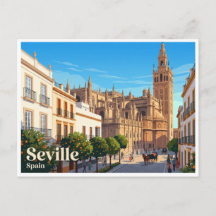 Cartão Postal Catedral de Sevilha e Giralda Espanha