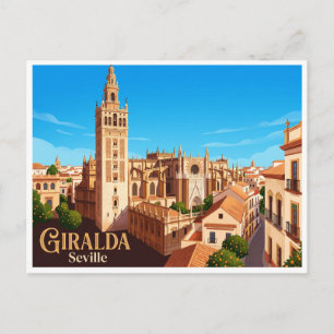 Cartão Postal Catedral de Sevilha e Giralda Espanha