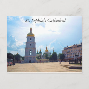 Cartão Postal Catedral de Sophia santo. Kiev, Ucrânia Cartão-pos