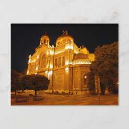 Cartão Postal Catedral de Varna à Noite