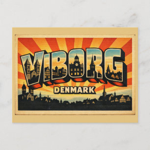 Cartão Postal Catedral de Viborg Dinamarca