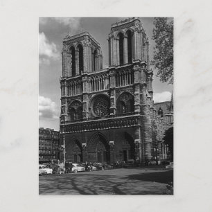 Cartão Postal Catedral de Vintage France Paris Notre Dame