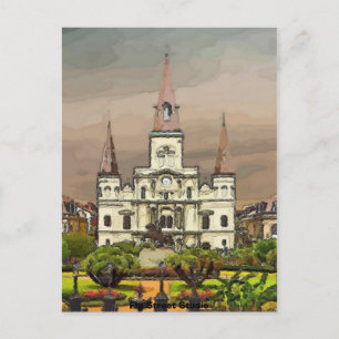 Cartão Postal Catedral Francesa do Quarto, Nova Orleans