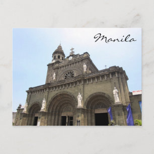 Cartão Postal catedral manila