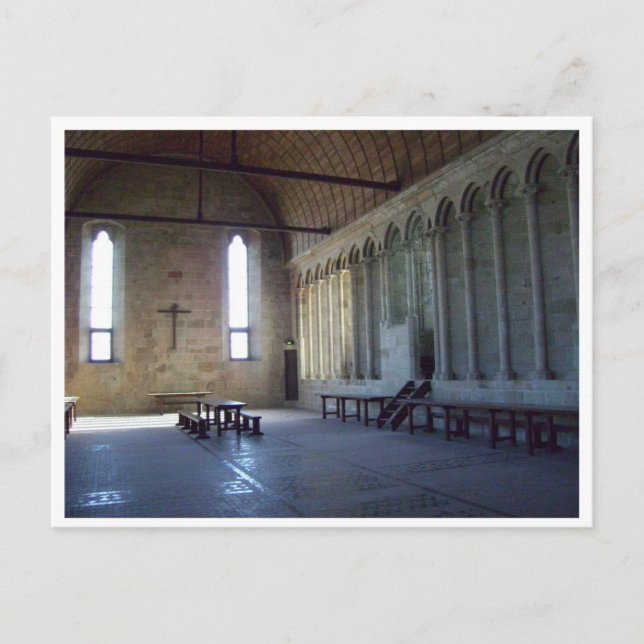 Cartão Postal Catedral Mont Santo Michel (Frente)