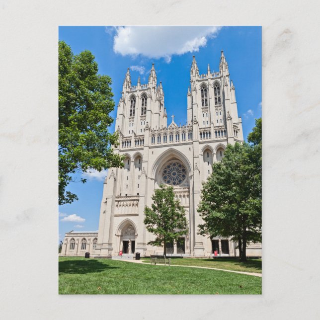 Cartão Postal Catedral Nacional de Washington (Frente)