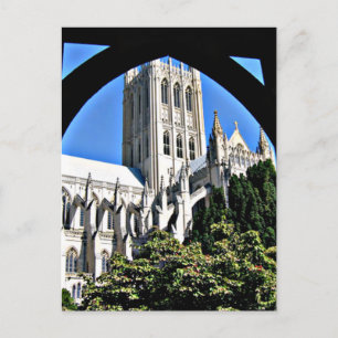 Cartão Postal Catedral Nacional de Washington Através do Arco