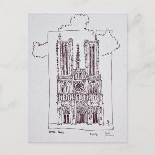 Cartão Postal Catedral Notre-Dame de Paris   Ille de la Cite
