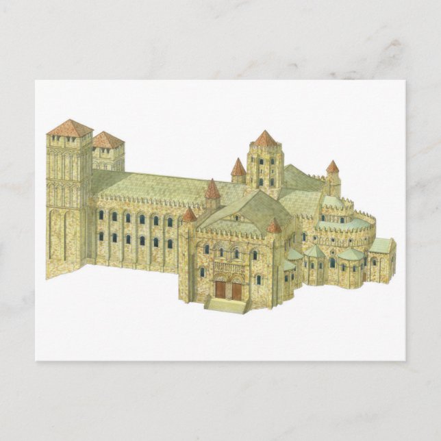 Cartão Postal Catedral românica de Santiago de Compostela. (Frente)