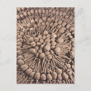 Cartão Postal Catedral Subterrânea Macabra Arte Peruana