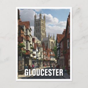 Cartão Postal Catedral Viagem de Inglaterra de Gloucestershire