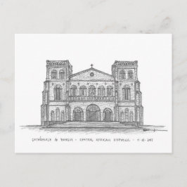 Cartão Postal Cathédrale Notre-Dame, Bangui, R.C.