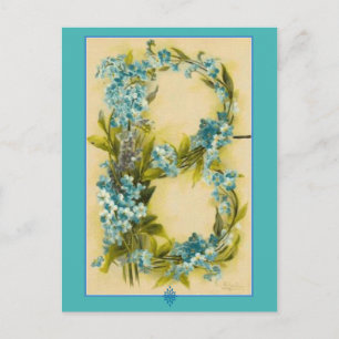 Cartão Postal Catherine Klein Flower Alphabet - Letra B