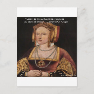 Cartão Postal Catherine Of Aragon Love Cote Dons & Cards