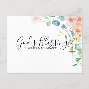 Cartão Postal Católico Rosário Eucalyptus Pessegueira Religiosa