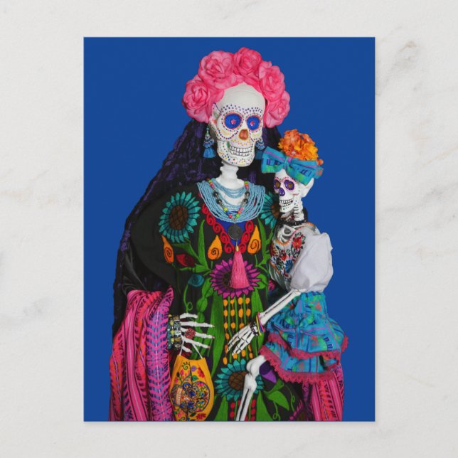 Cartão Postal Catrina e Calavera, Canvas Crônicas de Açúcar Infa (Frente)