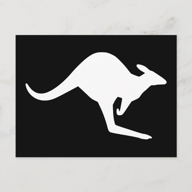 Cartão Postal Caution Kangaroo (Frente)