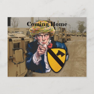 Cartão Postal Cav 11rua de cavalaria do iraque