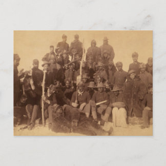 Cartão Postal Cavalaria de Combate Negra Americana: Guerreiros B