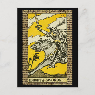 Cartão Postal Cavaleiro de Espadas Tarot