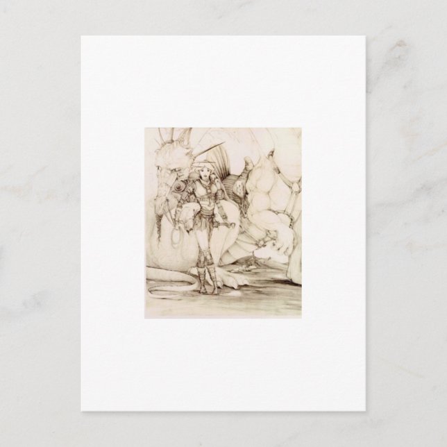 Cartão Postal Cavaleiro do Dragão (Frente)