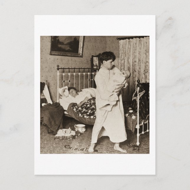 Cartão Postal Cavaleiro do Trabalho Vintage Stereoview 1901 (Frente)