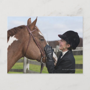 Cartão Postal Cavaleiro equestre