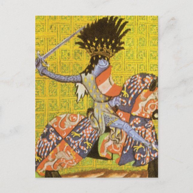 Cartão Postal Cavaleiro Medieval (Frente)